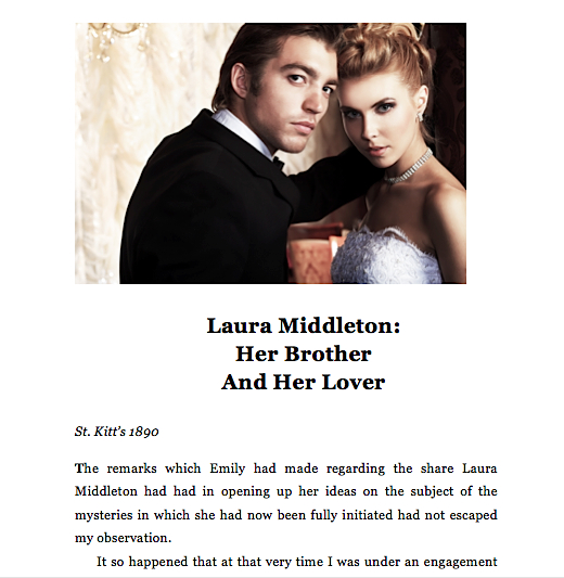 Laura Middleton:
Her Brother and Her Lover